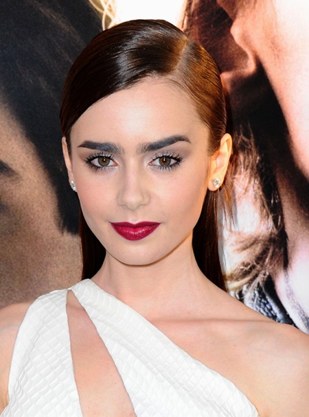 Aug. 12, 2013 - Los Angeles, California, U.S. - Lily Collins attending the Los Angeles Premiere of The Mortal Instruments: City Of Bones held at the Arclight Cinerama Dome in Hollywood, California on August 12, 2013. 2013(Credit: © Globe-ZUMA