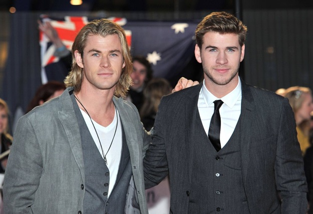 Chris Hemsworth and Liam Hemsworth The Hunger Games premiere held at the O2 - Arrivals. London, England - 14.03.12 Mandatory Credit: WENN.com