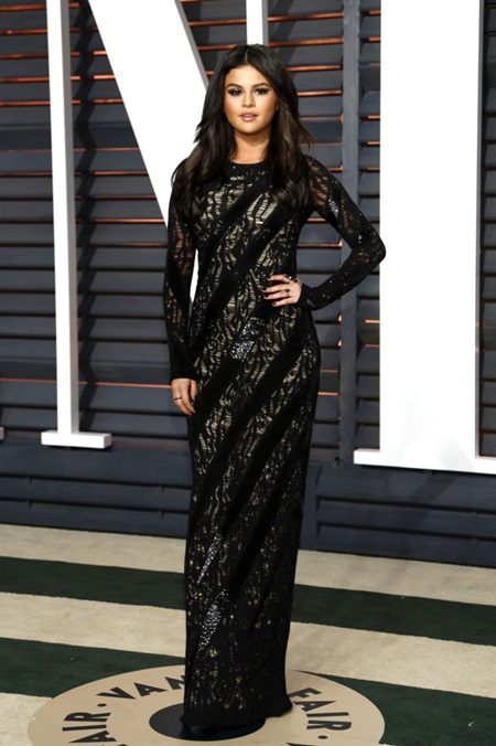 The 87th Annual Oscars - Vanity Fair Oscar Party at Wallis Annenberg Center for the Performing Arts and The Beverly Hills City Hall - Arrivals Featuring: Selena Gomez Where: Los Angeles, California, United States When: 23 Feb 2015 Credit: Dave Bedrosian/Future Image/WENN.com **Not available for publication in Germany, Poland, Russia, Hungary, Slovenia, Czech Republic, Serbia, Croatia, Slovakia**