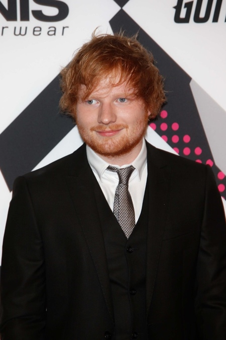 Feb. 29, 2012 - Milan, California, Italy - Singer Ed Sheeran arrives at the 2015 MTV Europe Music Awards, EMAs, at Mediolanum Forum in Milan, Italy, on 25 February 2012. Photo: (Credit: © Globe-ZUMA