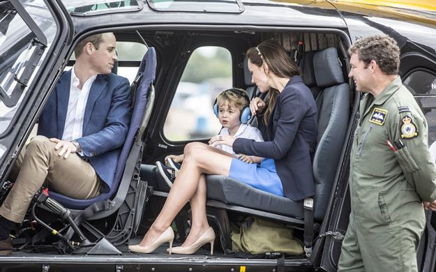 Photo Must Be Credited ©Alpha Press 073074 08/07/2016 Prince William Duke of Cambridge, Kate Duchess of Cambridge Katherine Catherine Middleton and Prince George of Cambridge at the Royal International Air Tattoo at RAF Fairford in Gloucestershire. *** No UK Rights Until 28 Days from Picture Shot Date ***