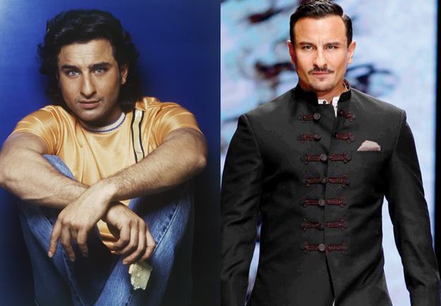 saif ali khan then and now