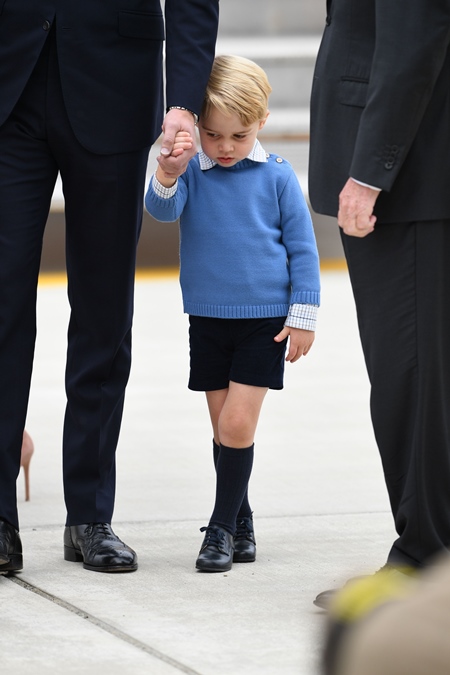 Mandatory Credit: Photo by Tim Rooke/REX/Shutterstock (6012932n) Prince George The Duke and Duchess of Cambridge visit Canada - 24 Sep 2016