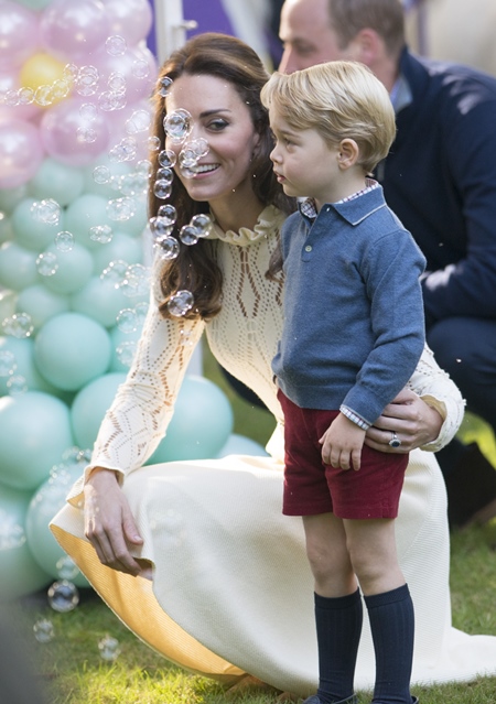 Mandatory Credit: Photo by Francis Dias/NEWSPIX/REX/Shutterstock (6047577ao) Princess Charlotte of Cambridge, Catherine Duchess of Cambridge The Duke and Duchess of Cambridge visit Canada - 29 Sep 2016 Royals attend children's party for military families, Government House, Victoria