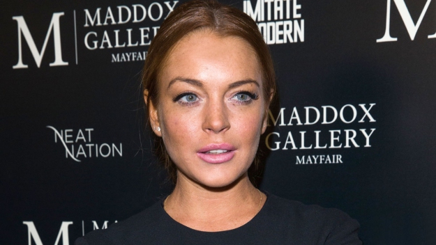 LONDON, ENGLAND - FEBRUARY 03: Lindsay Lohan attends the private view of Tyler Shields: Decadence at Maddox Gallery on February 3, 2016 in London, England. (Photo by Luca Teuchmann/Getty Images)