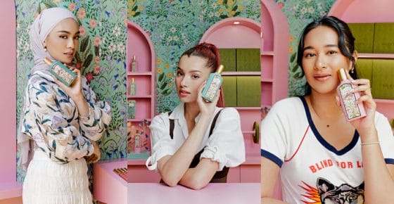 Gucci Flora Fantasy Penyeri Hari Amelia, Rose & Ally Mukhriz